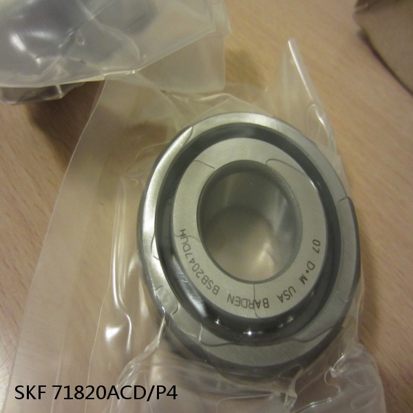 71820ACD/P4 SKF Super Precision,Super Precision Bearings,Super Precision Angular Contact,71800 Series,25 Degree Contact Angle