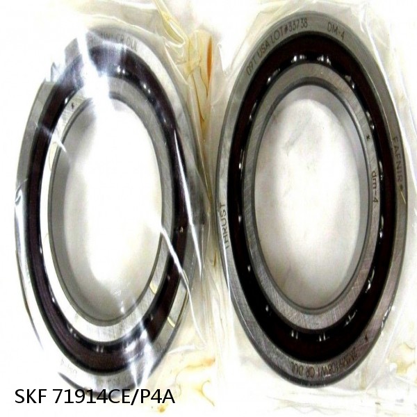 71914CE/P4A SKF Super Precision,Super Precision Bearings,Super Precision Angular Contact,71900 Series,15 Degree Contact Angle